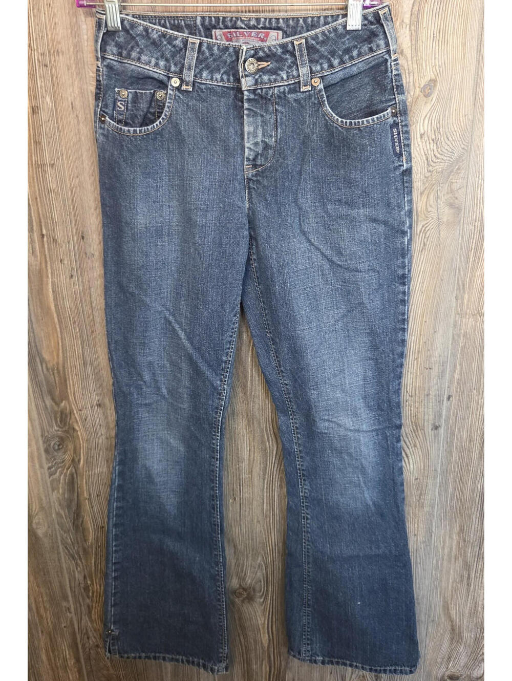 Silver Jeans Co. Vintage Blue Denim Women Size 27 (27x32) Bootcut Y2K Rodeo